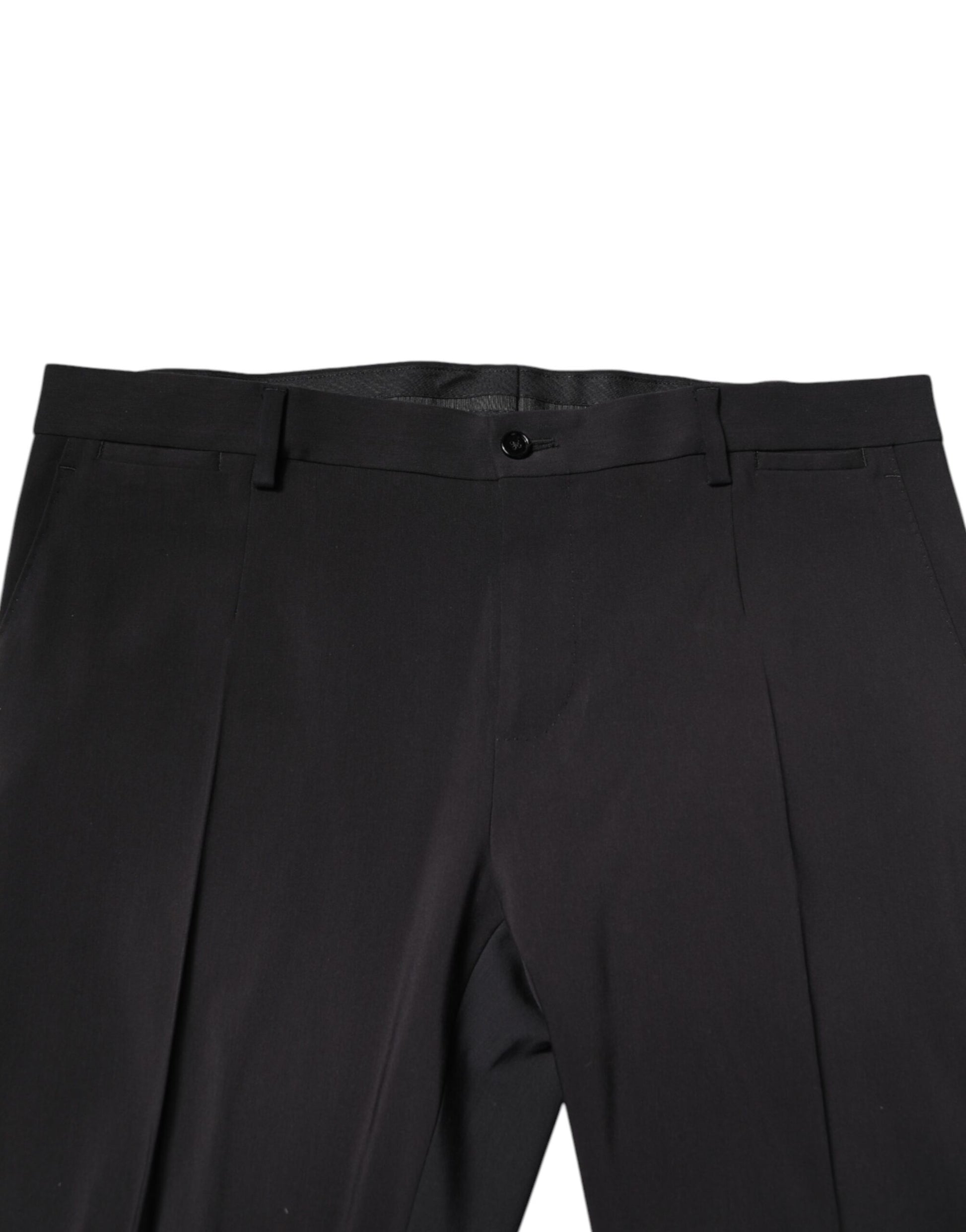 Dolce & Gabbana Black Wool Single Breasted 2 Piece Suit - ACCEXO