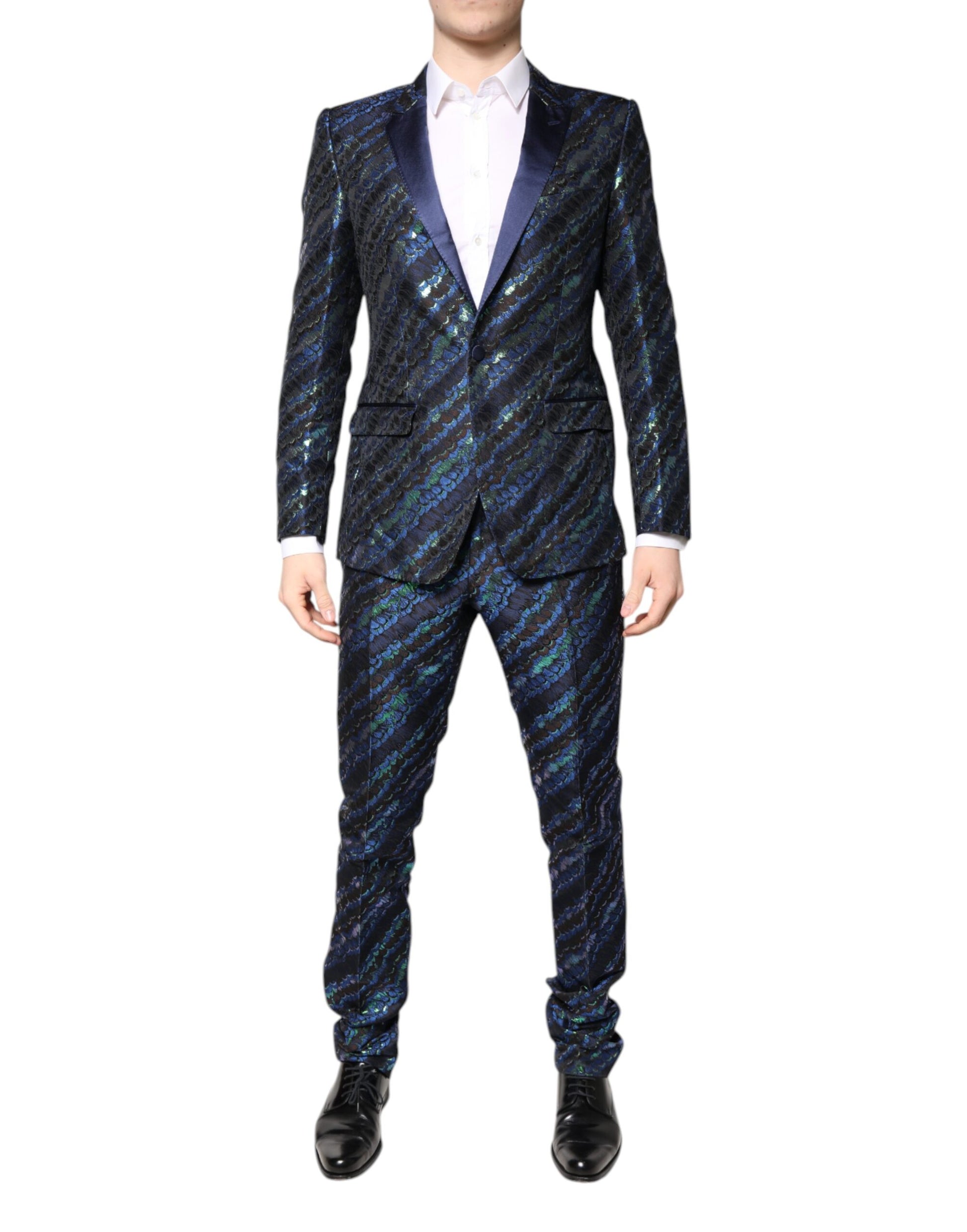 Dolce & Gabbana Multicolor Polyester Jacquard 2 Piece Suit - ACCEXO