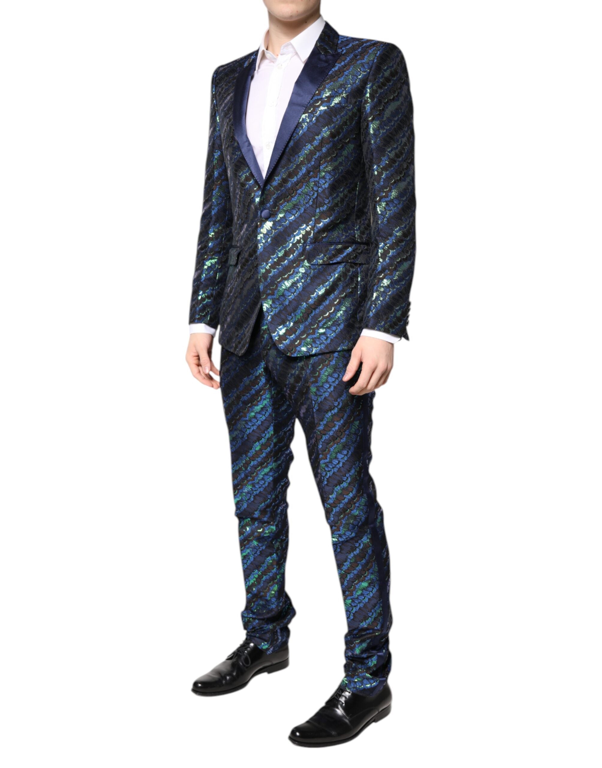 Dolce & Gabbana Multicolor Polyester Jacquard 2 Piece Suit - ACCEXO