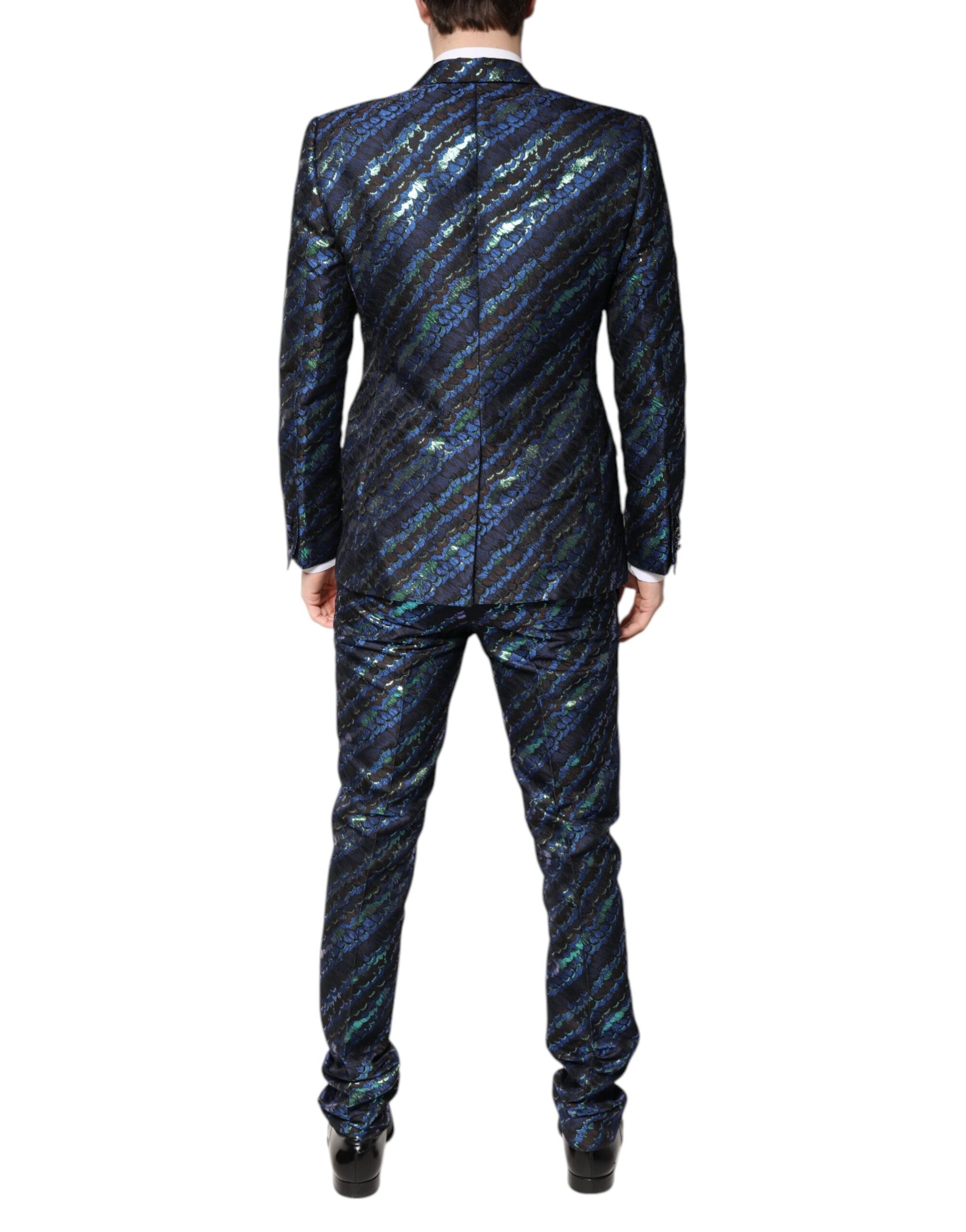 Dolce & Gabbana Multicolor Polyester Jacquard 2 Piece Suit - ACCEXO