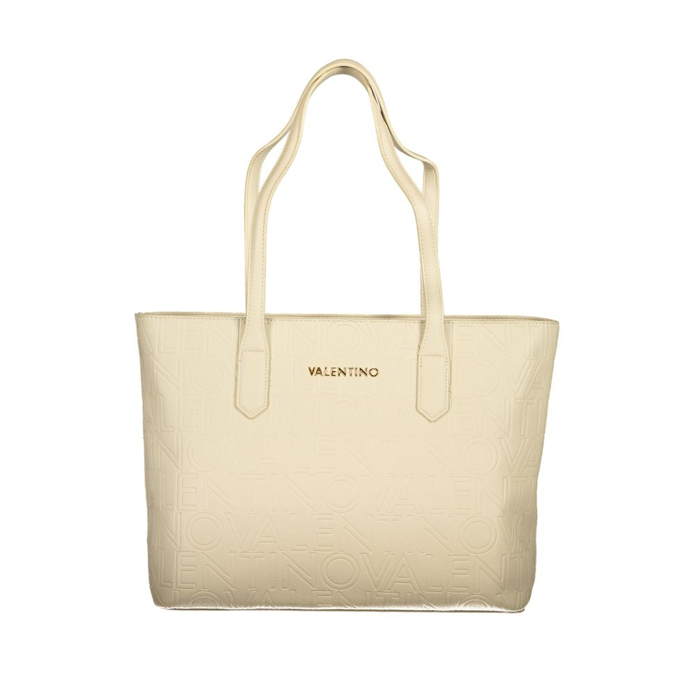 Mario Valentino Beige Polyethylene Handbag - ACCEXO
