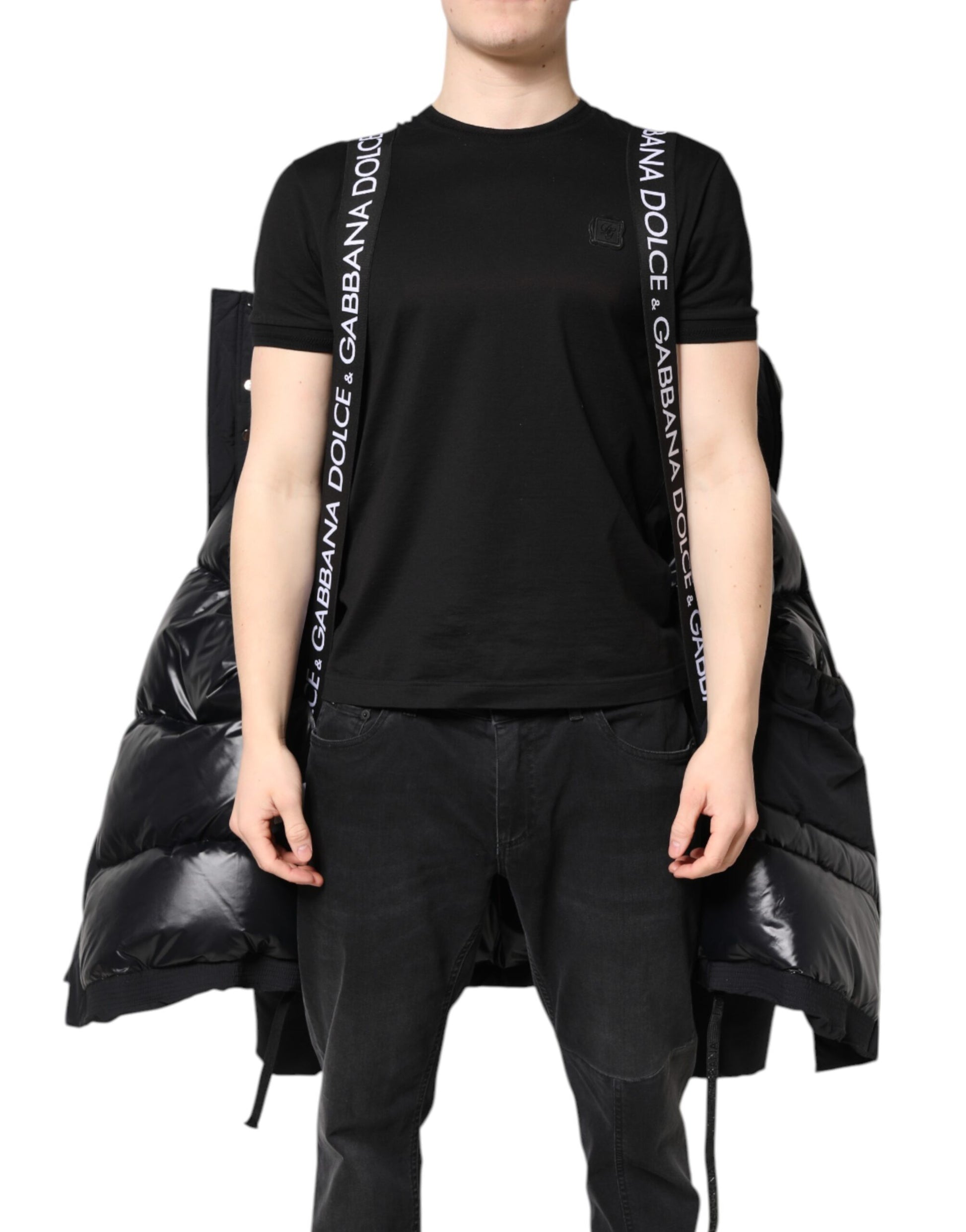 Dolce & Gabbana Black Nylon Full Zip Hooded Parka Jacket - ACCEXO