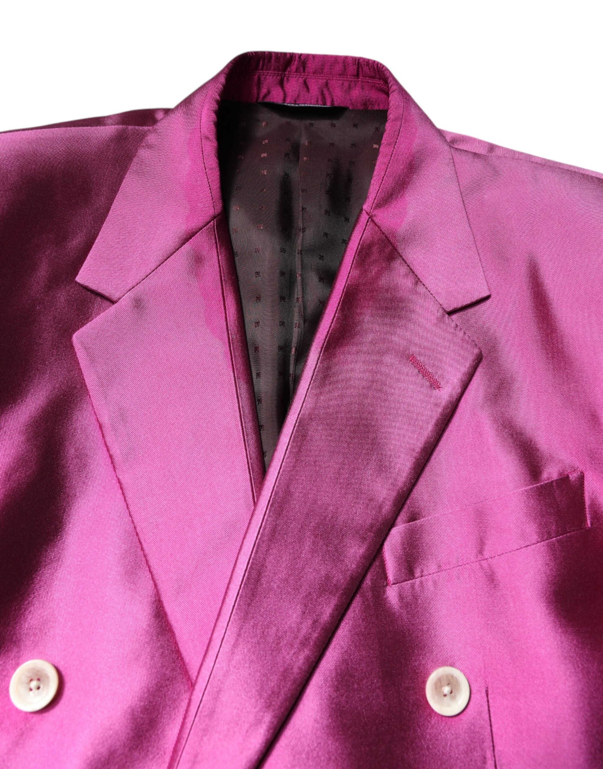 Dolce & Gabbana Pink SICILIA Double Breasted 3 Piece Suit - ACCEXO