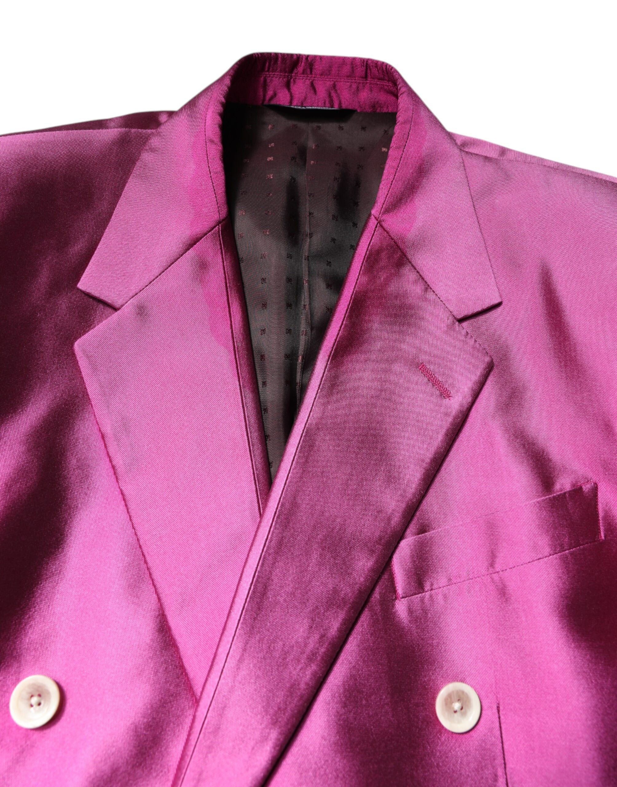 Dolce & Gabbana Pink SICILIA Double Breasted 3 Piece Suit - ACCEXO