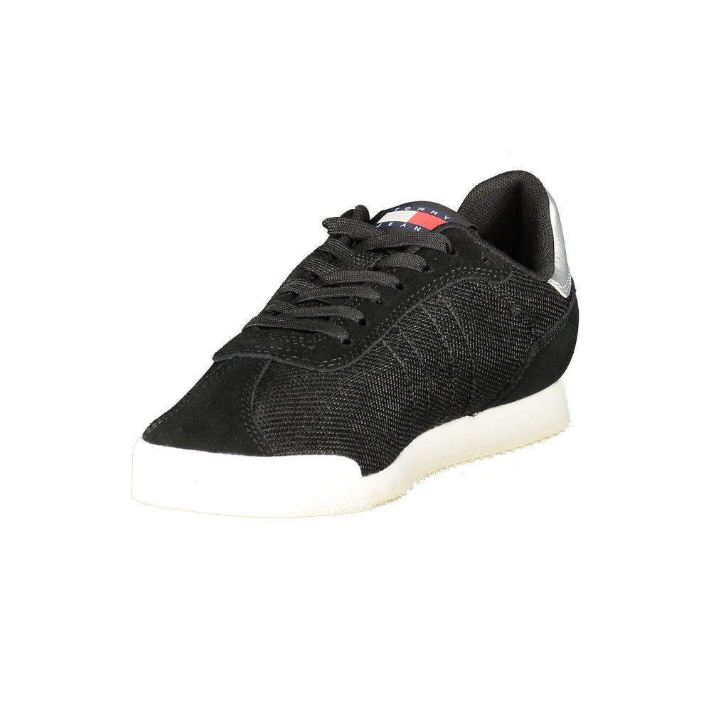 Tommy Hilfiger Black Polyester Women Sneaker - ACCEXO