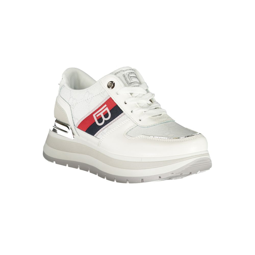 Laura Biagiotti White Polyester Women Sneaker - ACCEXO