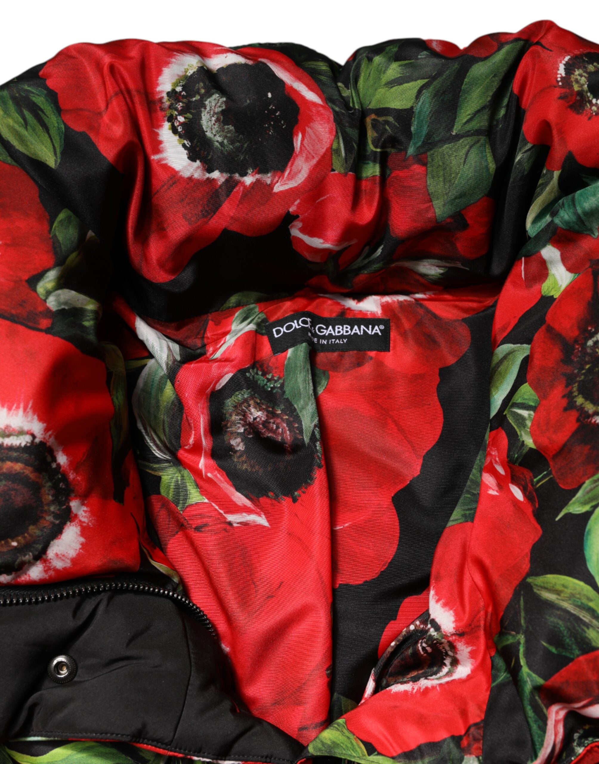 Dolce & Gabbana Multicolor Floral Full Zip Padded Jacket - ACCEXO