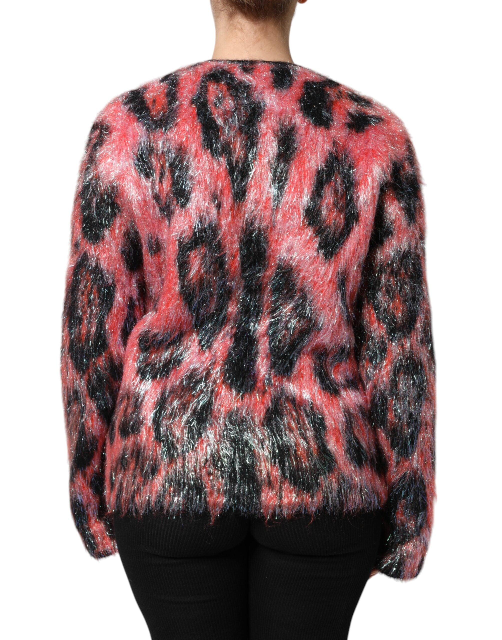 Dolce & Gabbana Red Mohair Wool Button Down Cardigan Sweater - ACCEXO