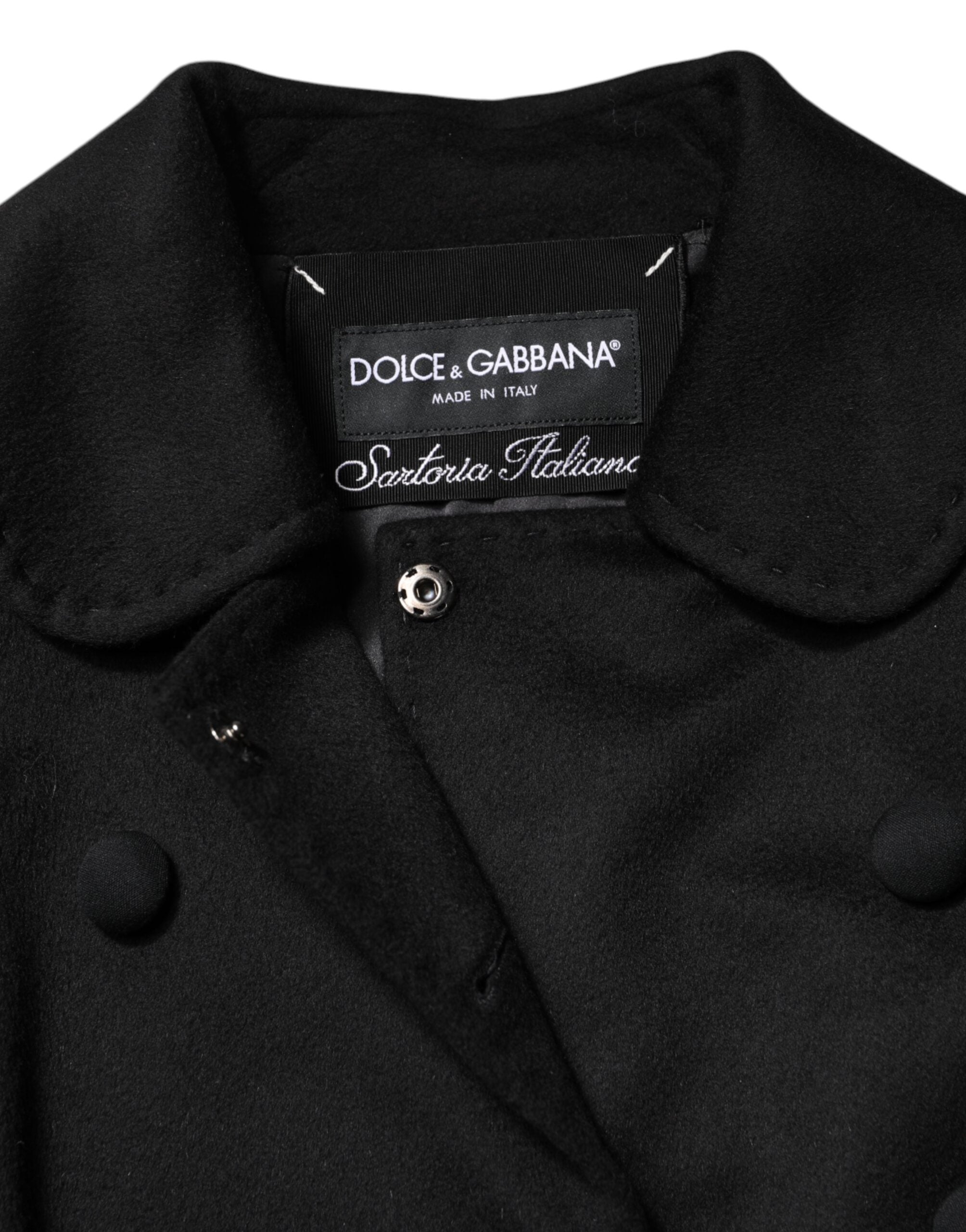 Dolce & Gabbana Black Wool Sartoria Italiano Blazer Jacket - ACCEXO