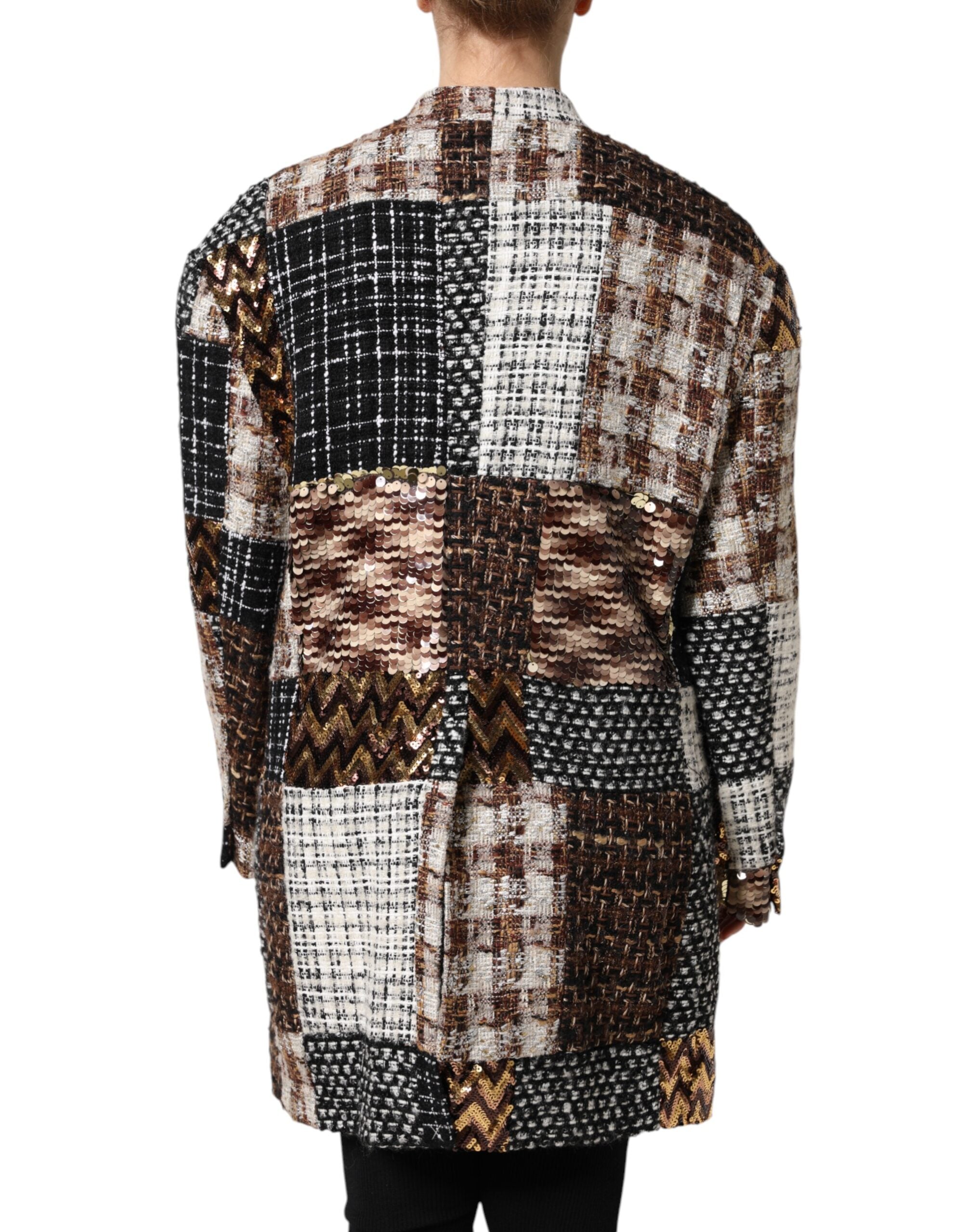 Dolce & Gabbana Multicolor Patchwork Button Down Jacket - ACCEXO