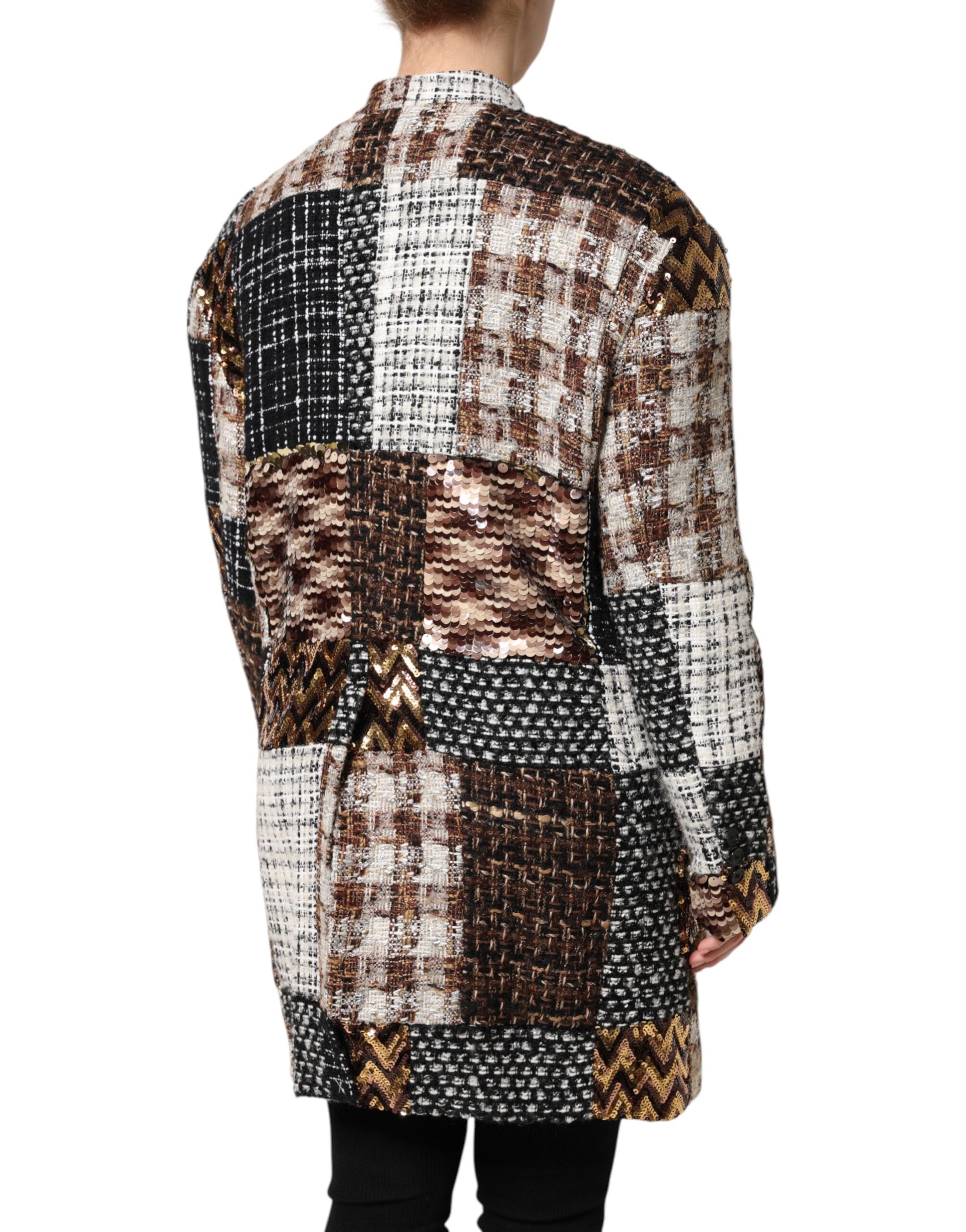 Dolce & Gabbana Multicolor Patchwork Button Down Jacket - ACCEXO