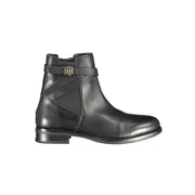 Tommy Hilfiger Black Leather Women Boot - ACCEXO