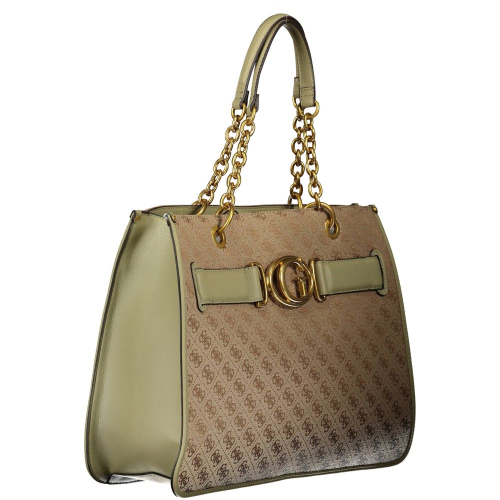 Guess Jeans Green Polyester Women Handbag - ACCEXO