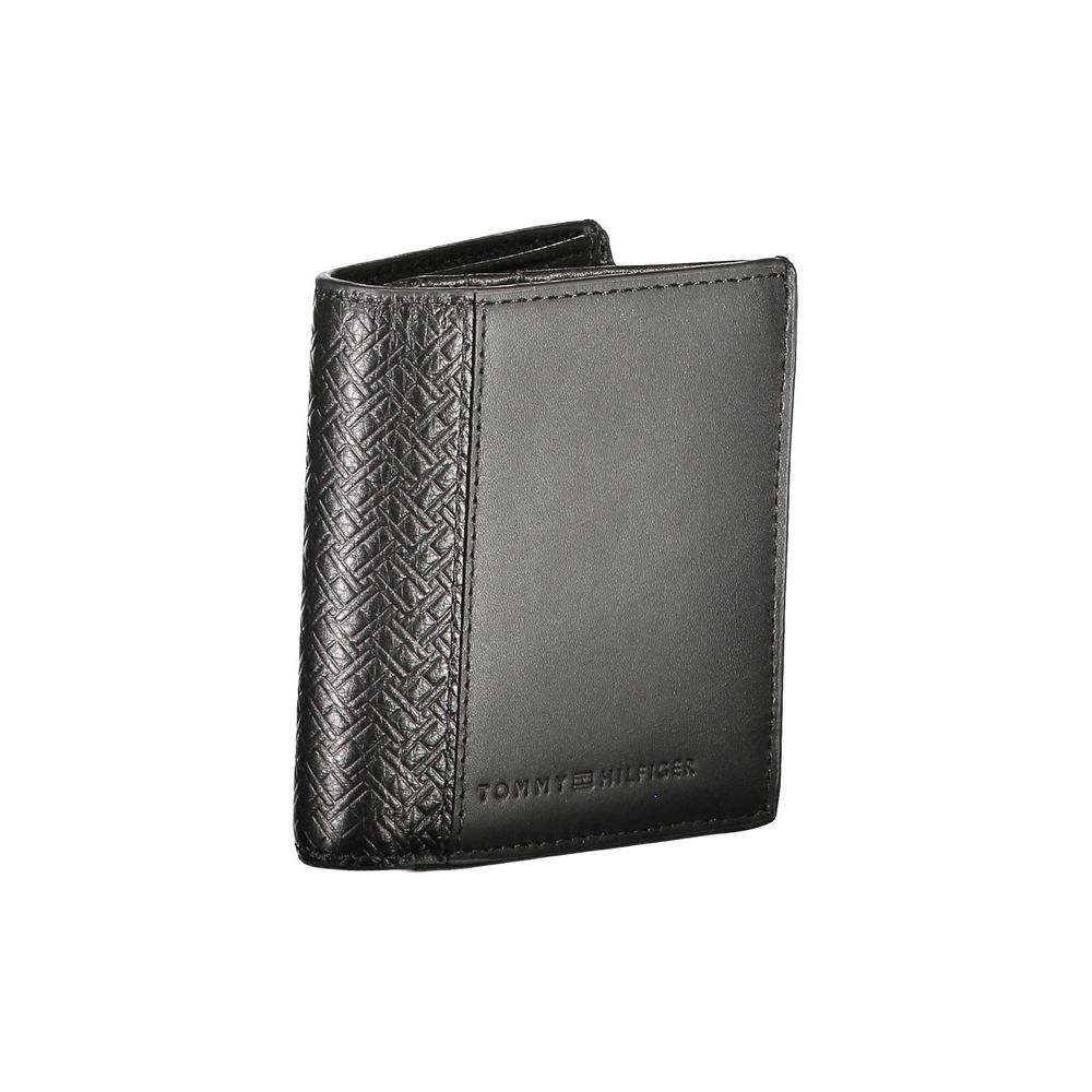Tommy Hilfiger Black Leather Men Wallet - ACCEXO