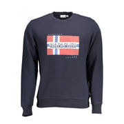 Napapijri Blue Cotton Men Sweater - ACCEXO