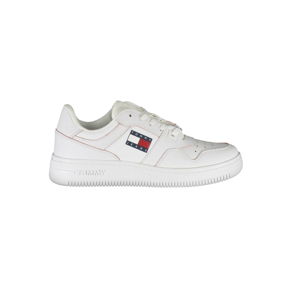 Tommy Hilfiger White Leather Women Sneaker - ACCEXO