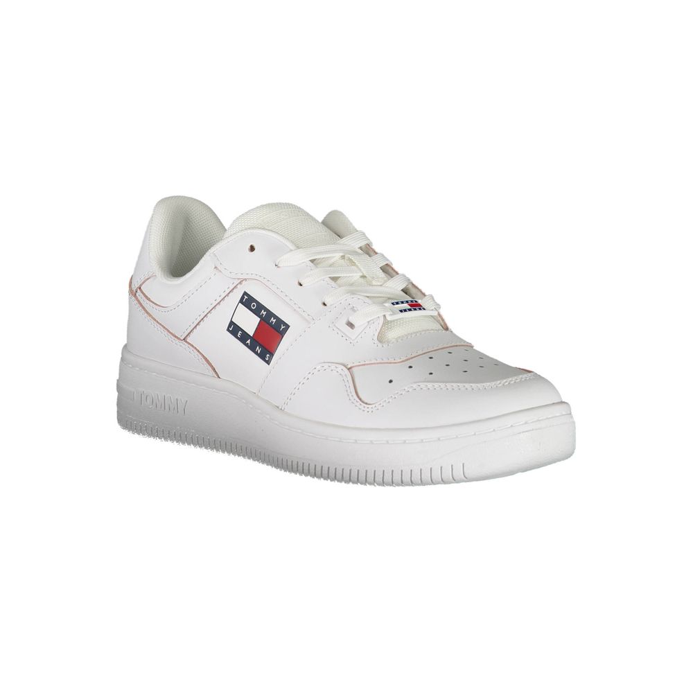 Tommy Hilfiger White Leather Women Sneaker - ACCEXO