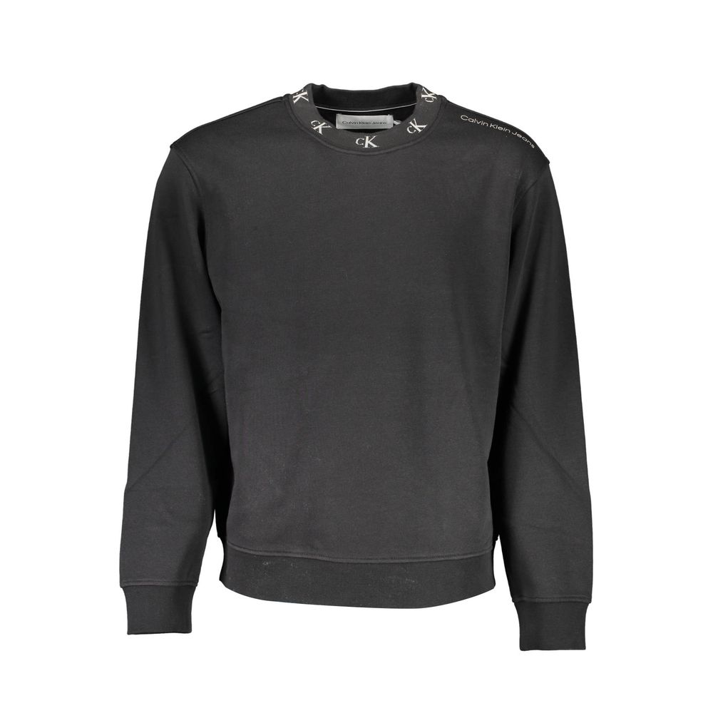 Calvin Klein Black Cotton Men Sweater - ACCEXO