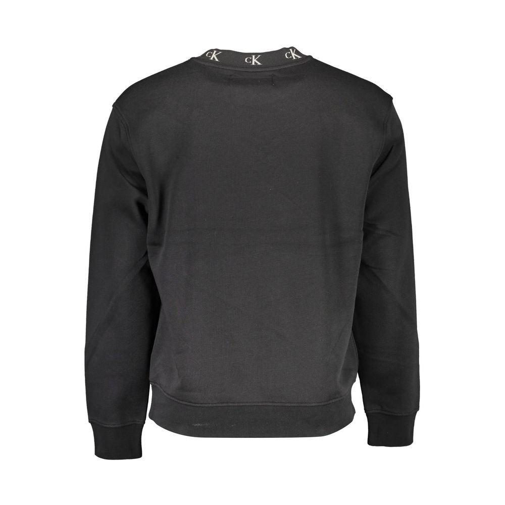 Calvin Klein Black Cotton Men Sweater - ACCEXO