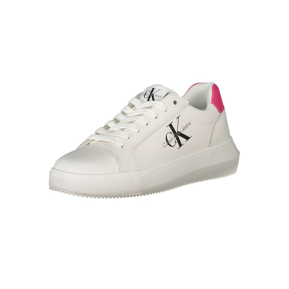 Calvin Klein White Leather Women Sneaker - ACCEXO