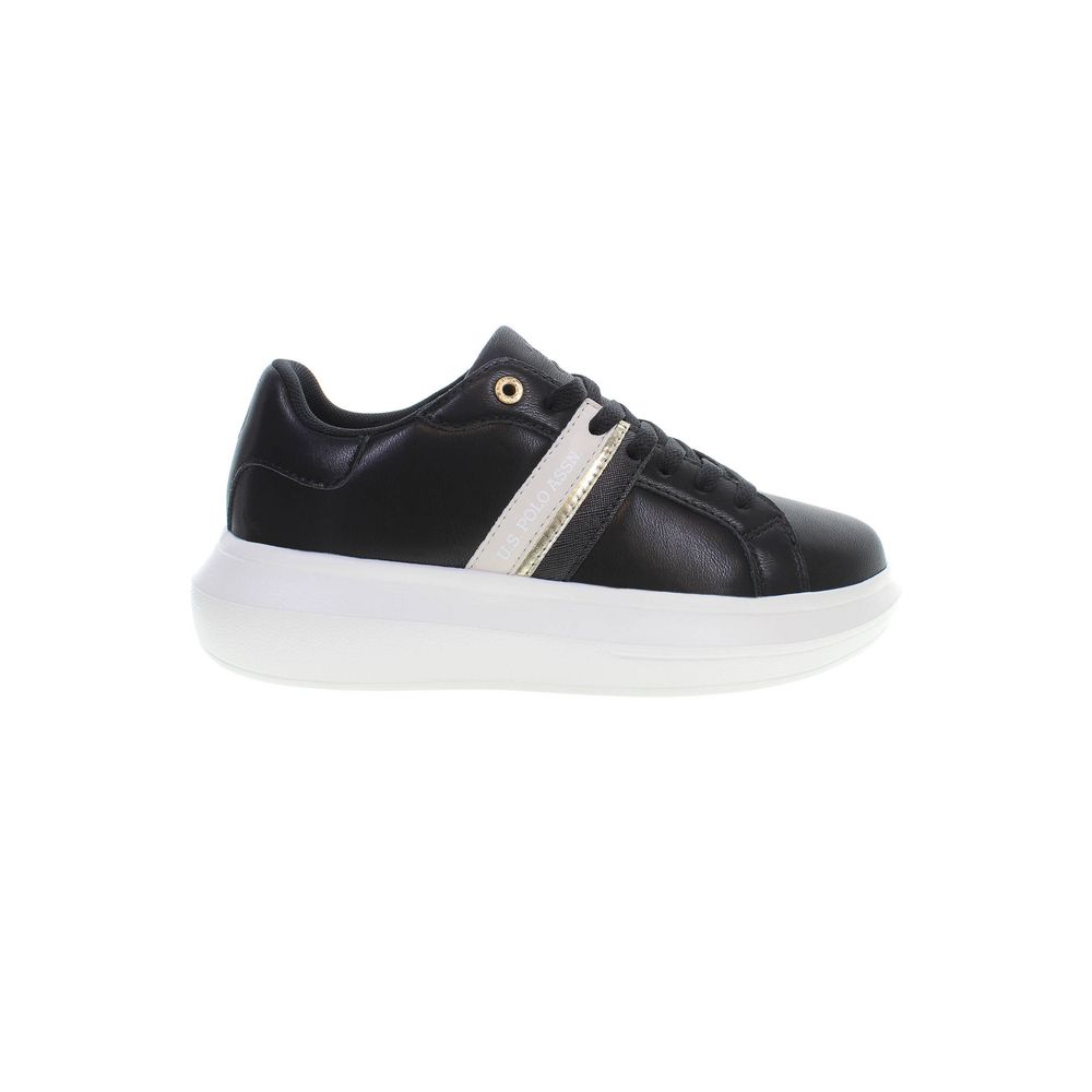 U.S. POLO ASSN. Black Polyester Women Sneaker - ACCEXO