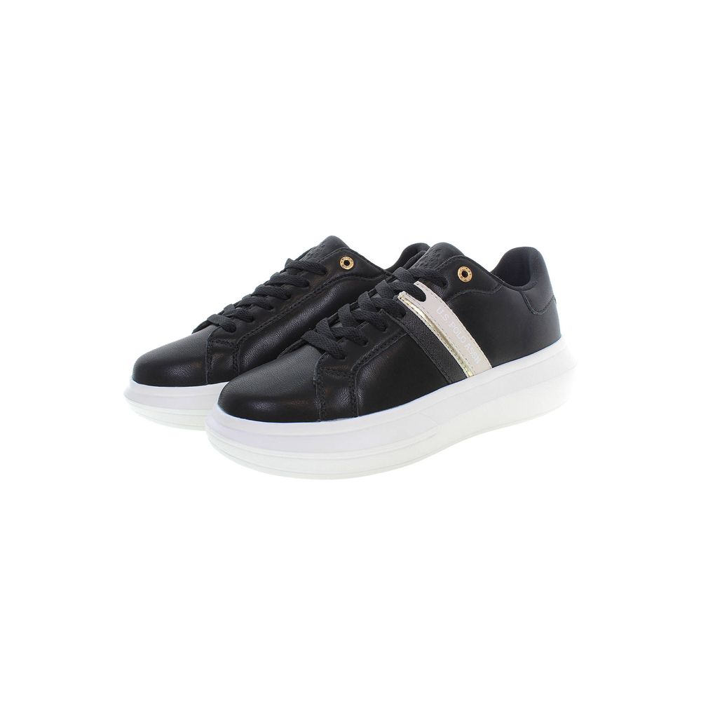 U.S. POLO ASSN. Black Polyester Women Sneaker - ACCEXO