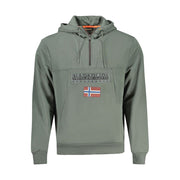 Napapijri Green Cotton Men Sweater