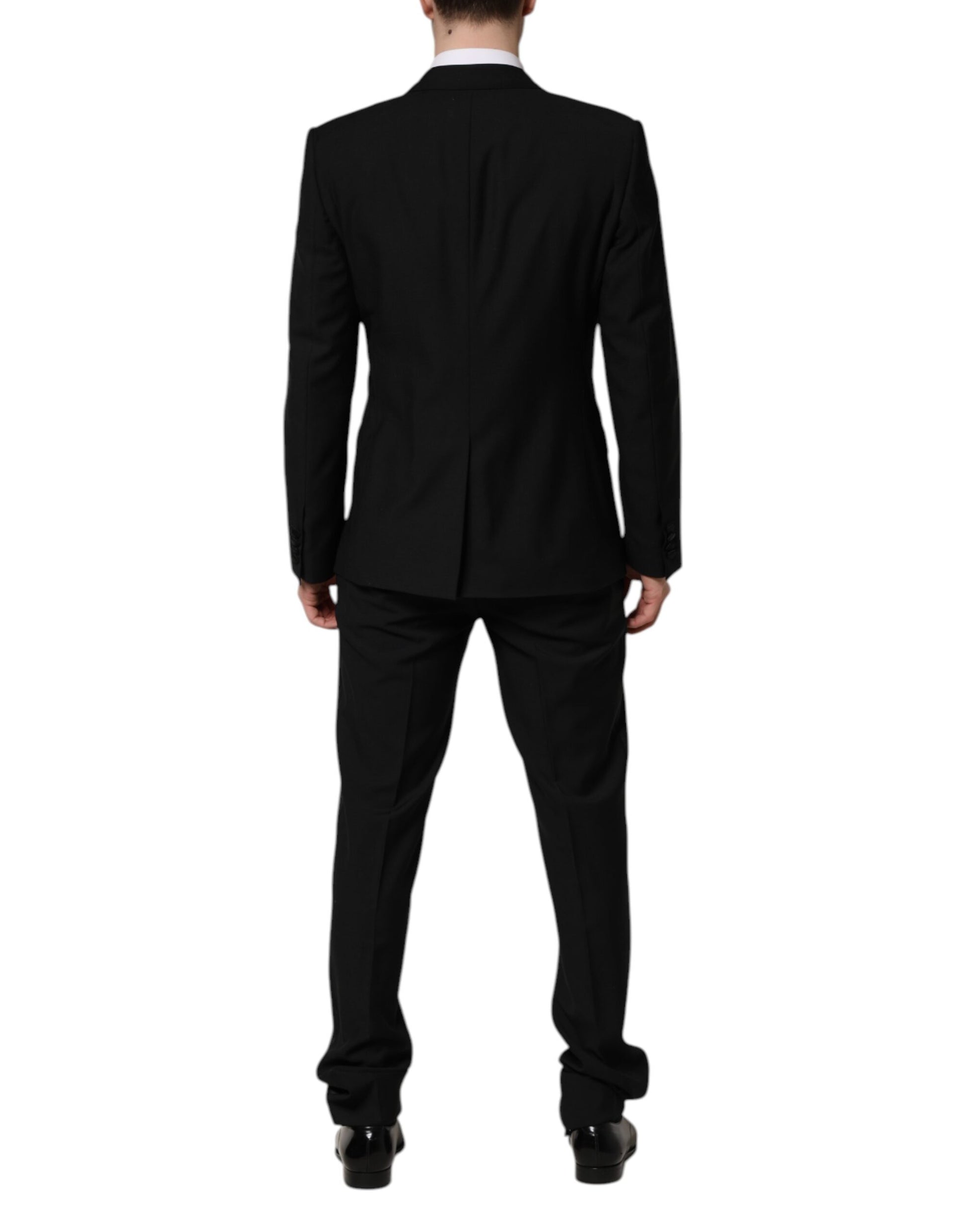 Dolce & Gabbana Black MARTINI Crystal Embellished 3 Pc Suit - ACCEXO