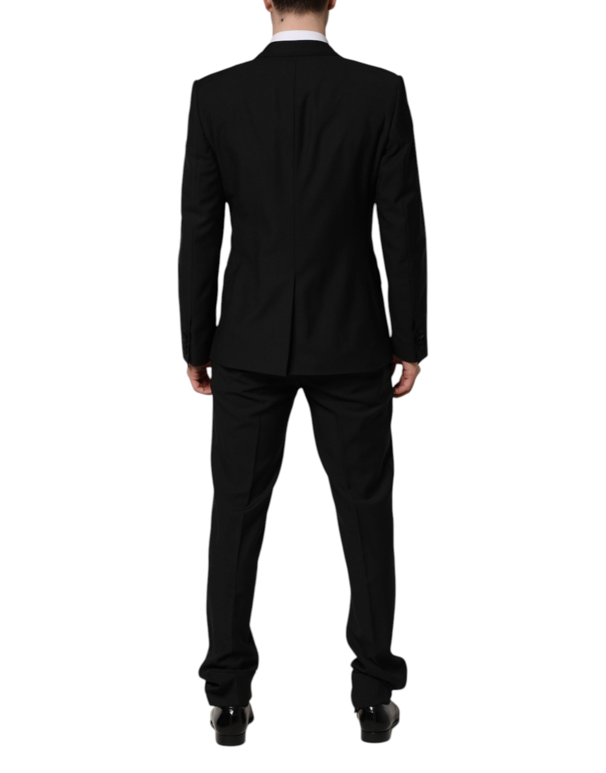 Dolce & Gabbana Black MARTINI Crystal Embellished 3 Pc Suit - ACCEXO