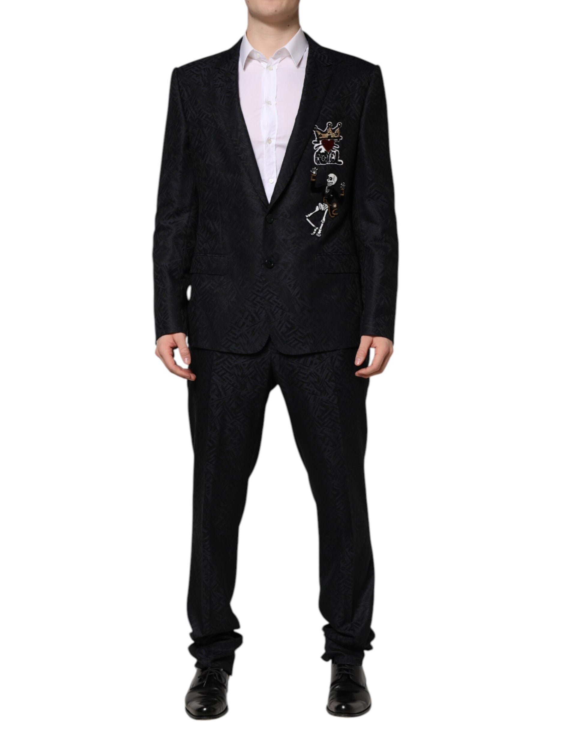 Dolce & Gabbana Black MARTINI King Skeleton 2 Piece Suit - ACCEXO