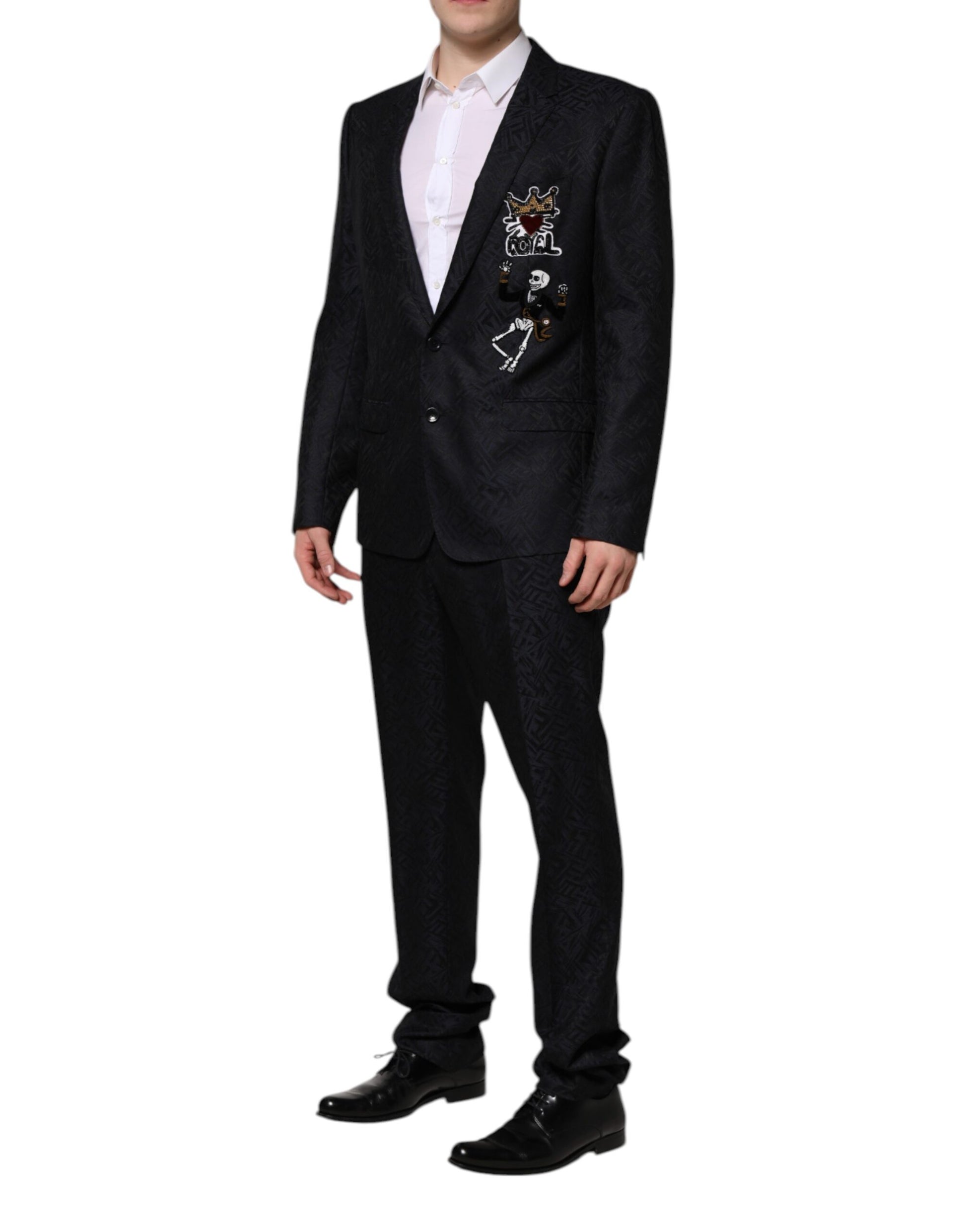 Dolce & Gabbana Black MARTINI King Skeleton 2 Piece Suit - ACCEXO