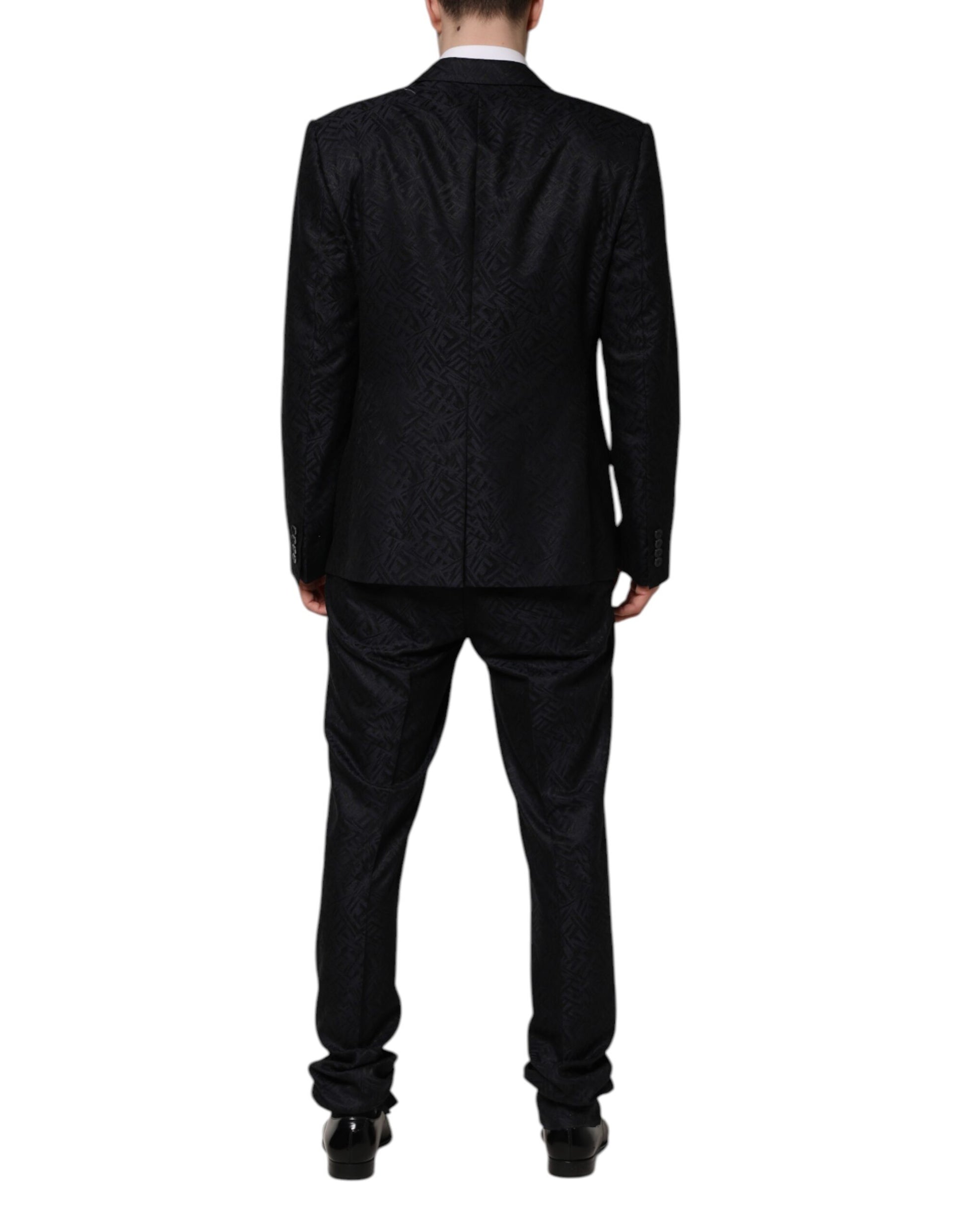 Dolce & Gabbana Black MARTINI King Skeleton 2 Piece Suit - ACCEXO