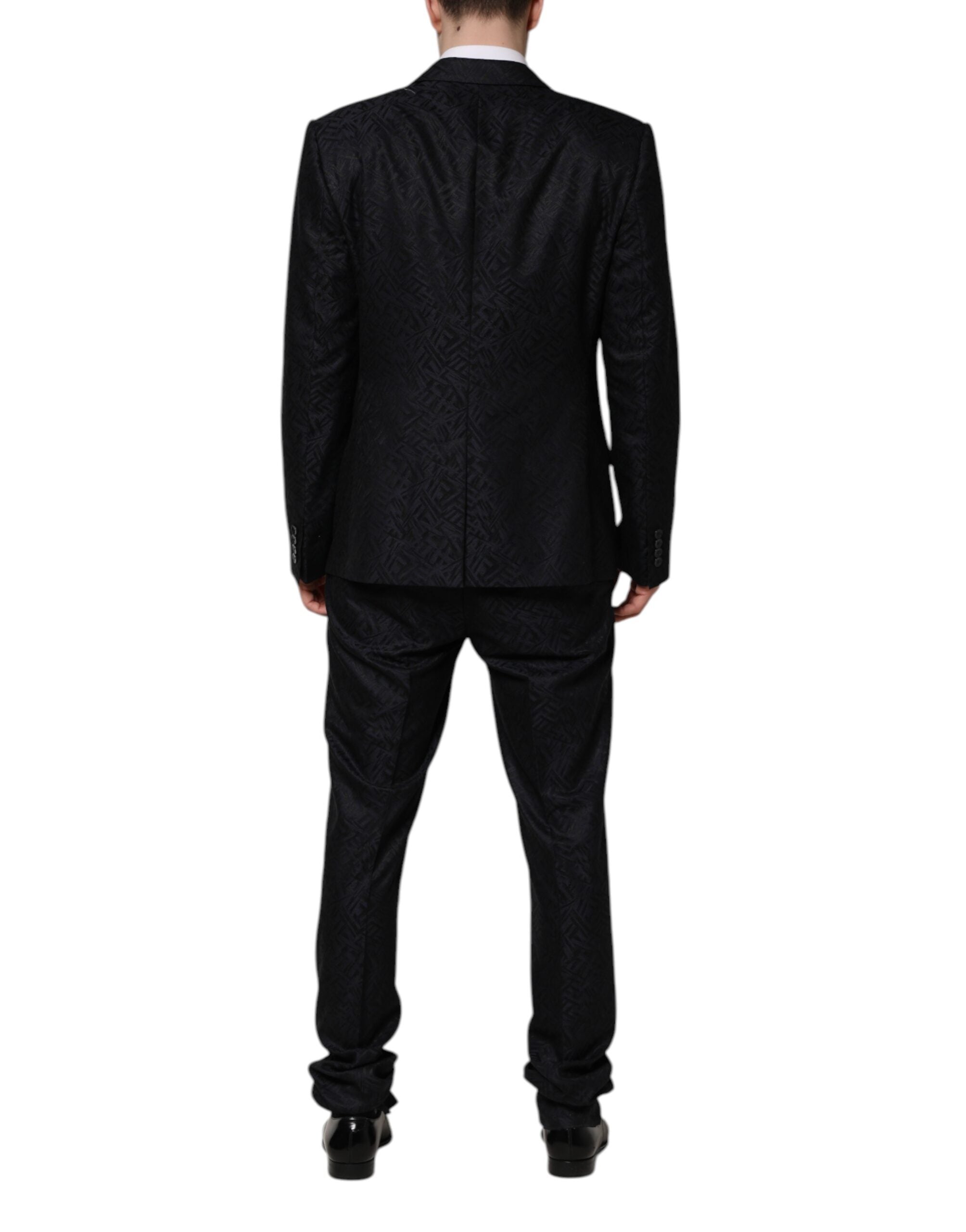 Dolce & Gabbana Black MARTINI King Skeleton 2 Piece Suit - ACCEXO