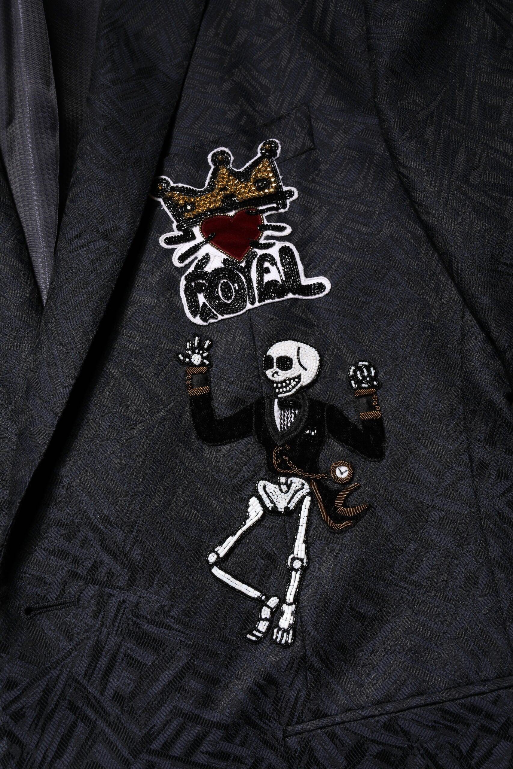 Dolce & Gabbana Black MARTINI King Skeleton 2 Piece Suit - ACCEXO