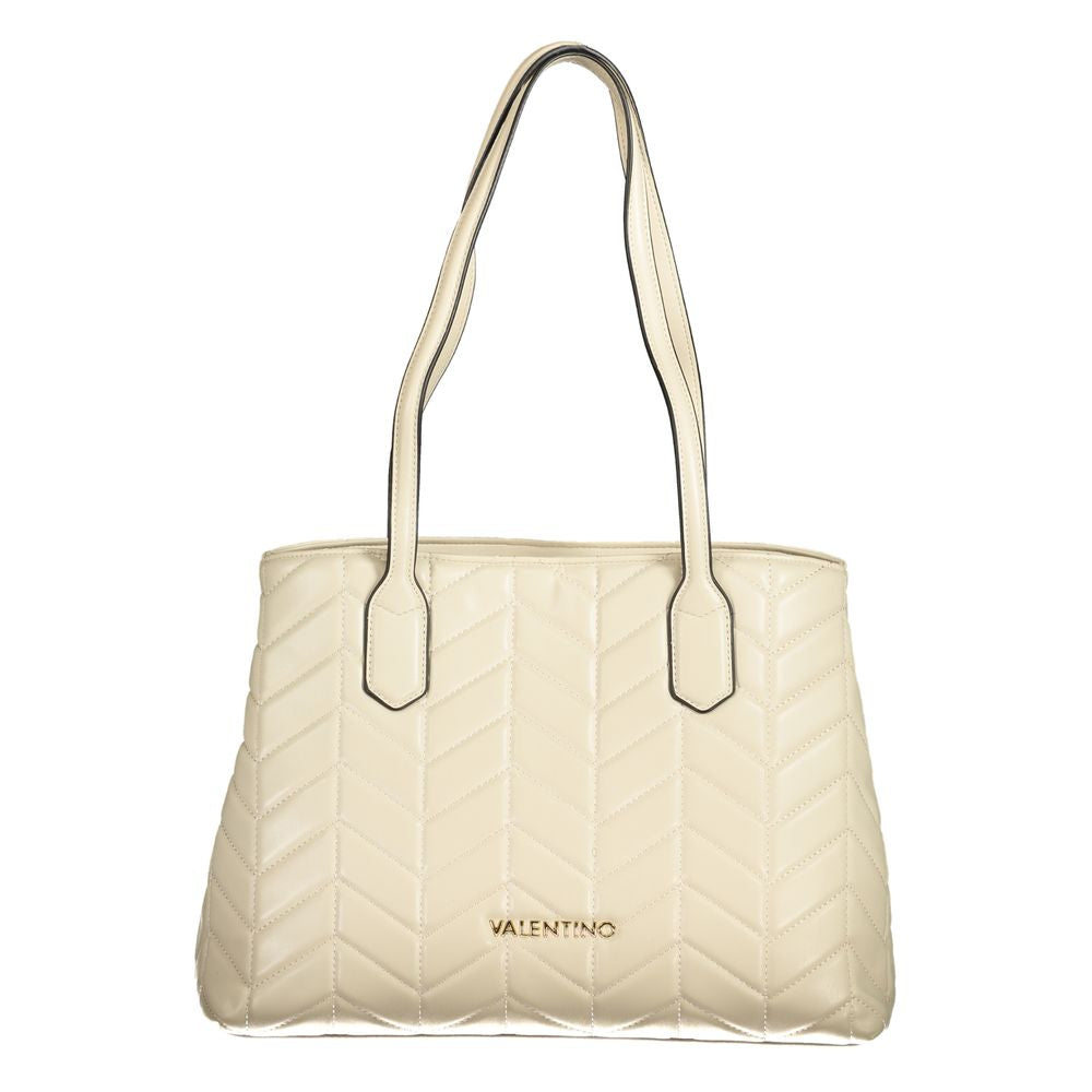 Mario Valentino Beige Polyethylene Women Handbag - ACCEXO