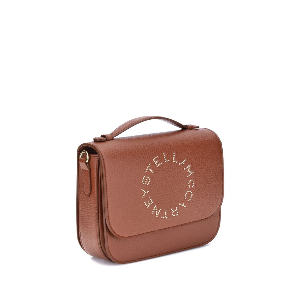 Stella McCartney Logo Flap Bag Eco Embossed Grainy Alter - ACCEXO