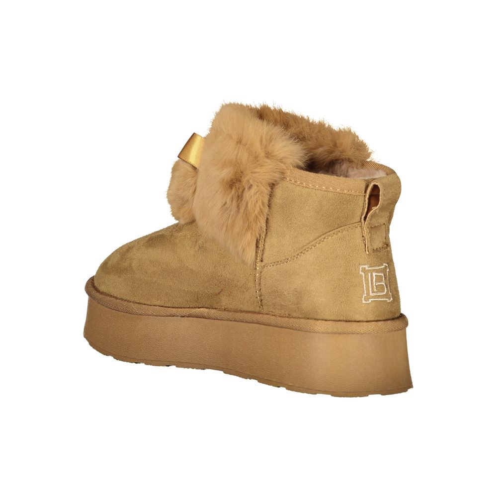 Laura Biagiotti Brown Polyester Women Boot - ACCEXO