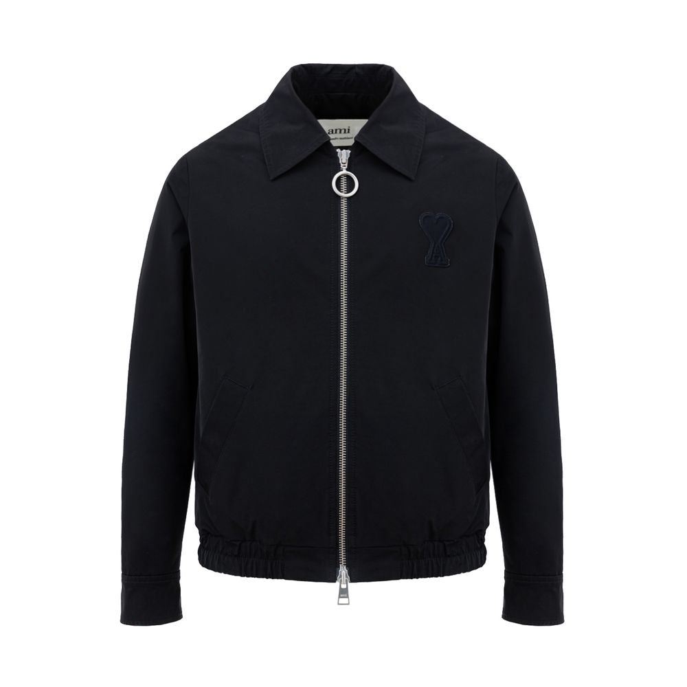 Ami Paris Black Polyester Jacket - ACCEXO