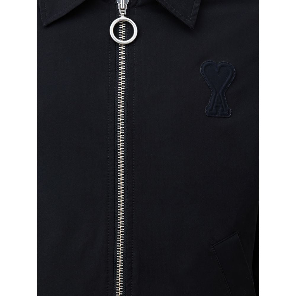 Ami Paris Black Polyester Jacket - ACCEXO