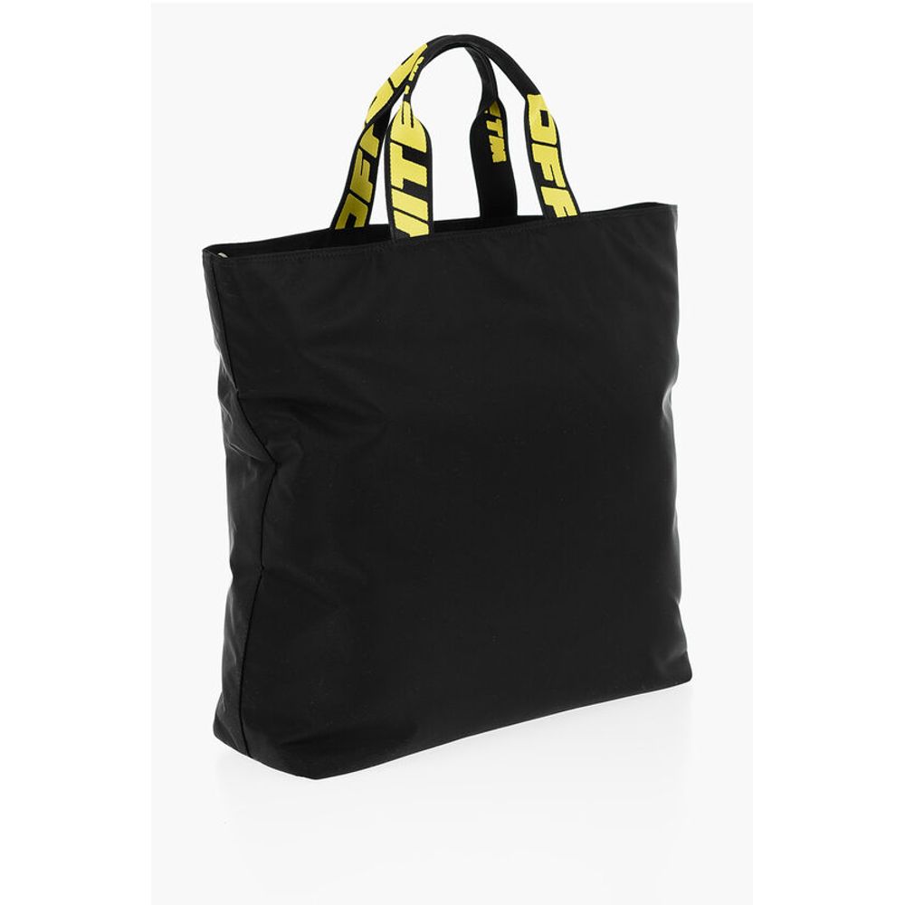 Off-White Nylon HARDCORE Tote Bag with Logoed Handles