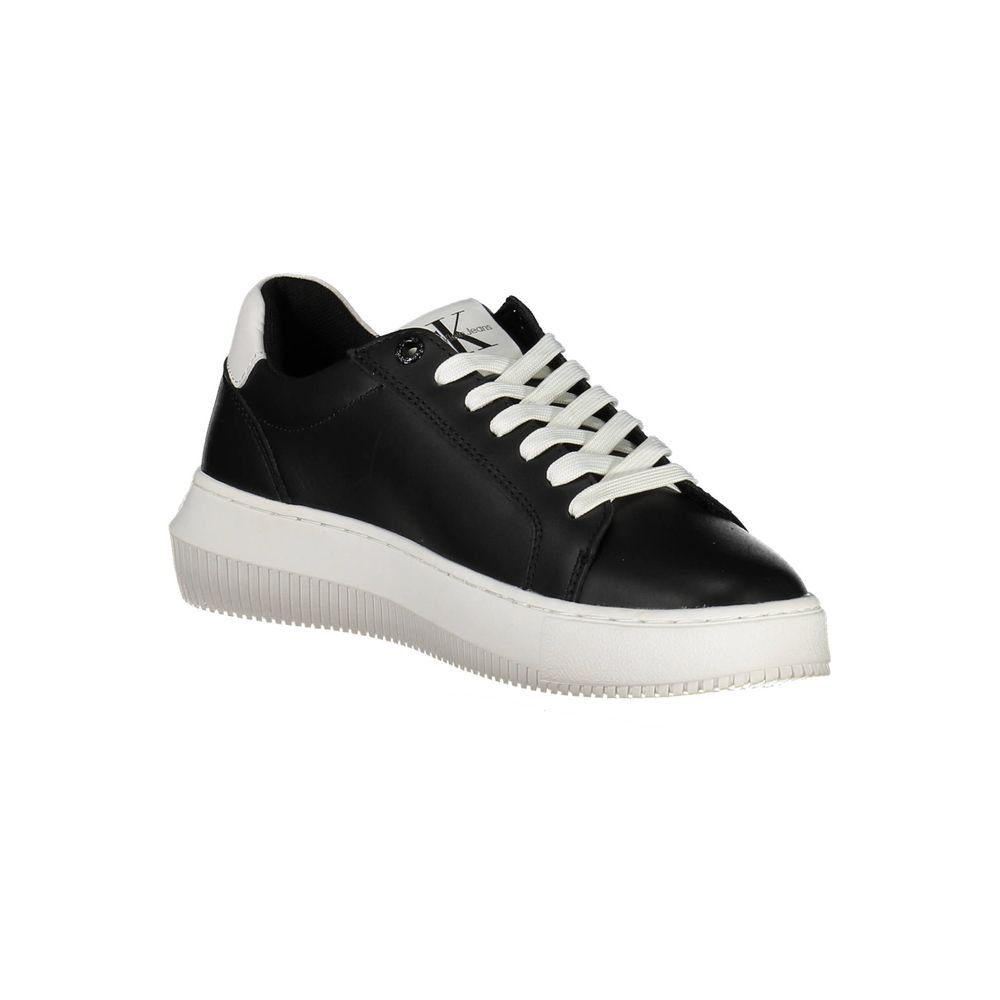 Calvin Klein Black Leather Women Sneaker - ACCEXO