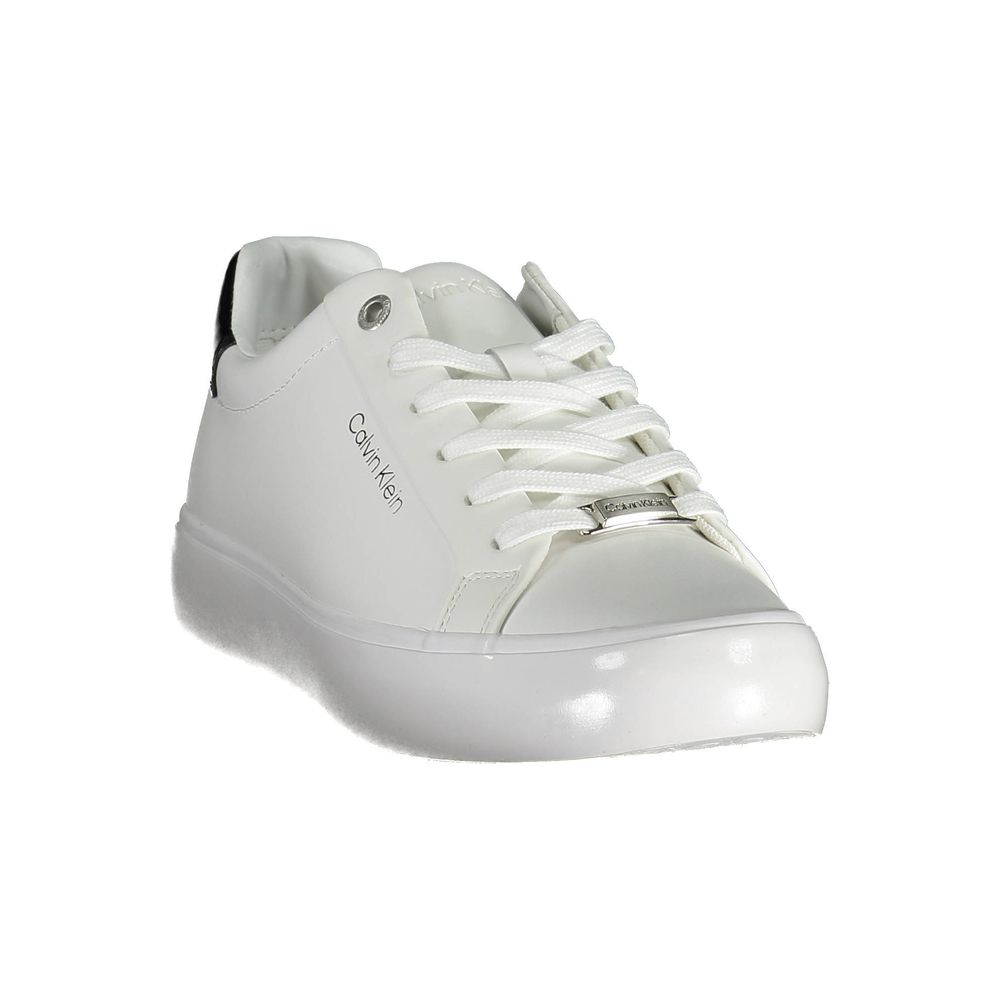 Calvin Klein White Leather Women Sneaker - ACCEXO