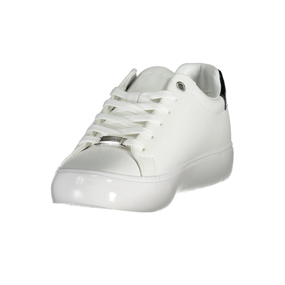Calvin Klein White Leather Women Sneaker - ACCEXO