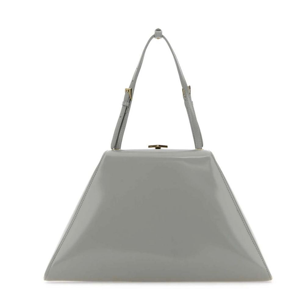 Prada Gray Leather Handbag - ACCEXO