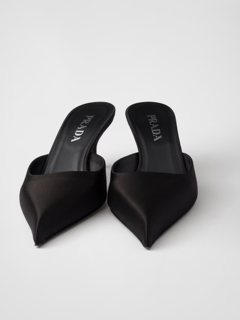 Prada Black Satin Sabot - ACCEXO