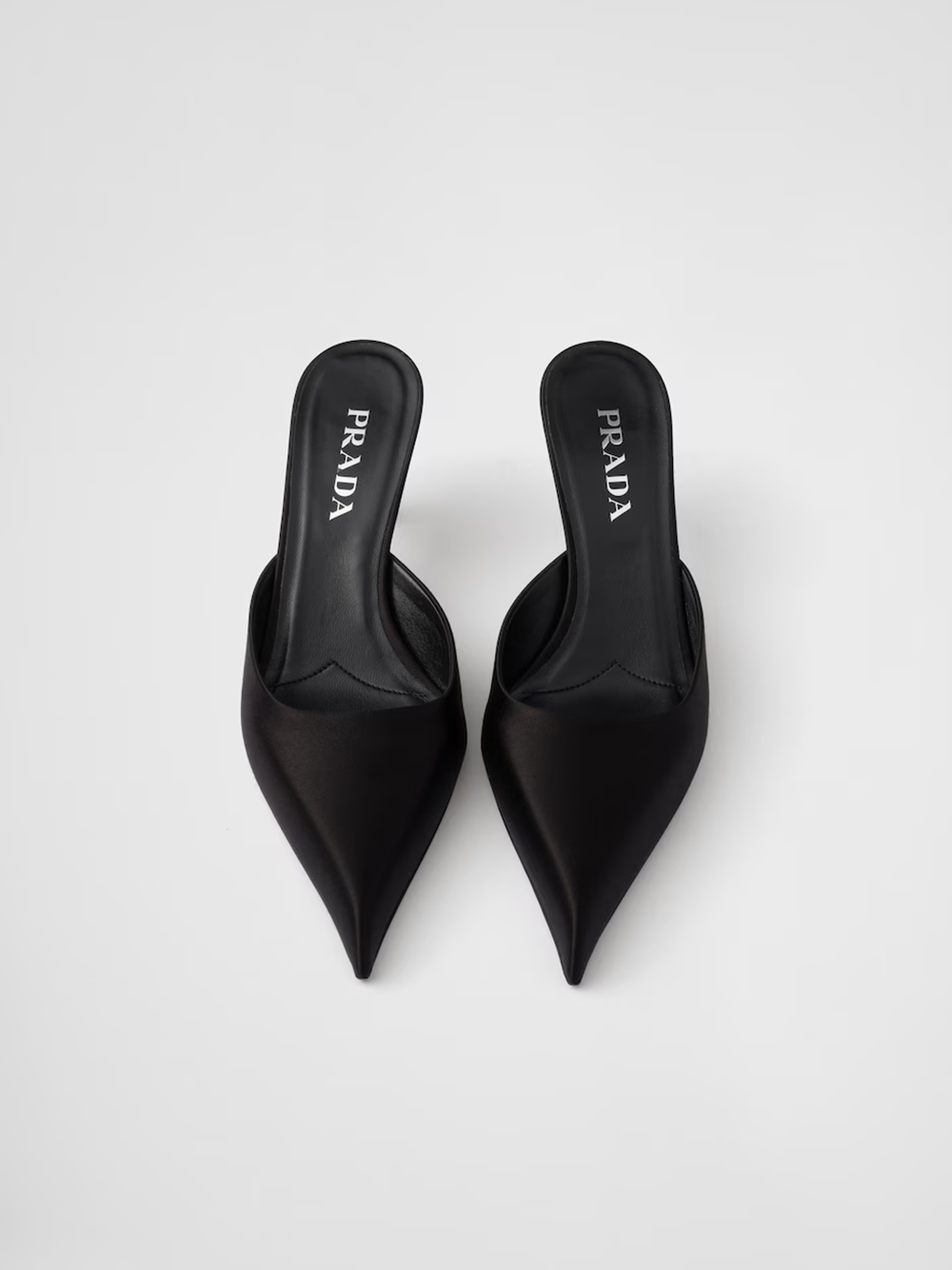 Prada Black Satin Sabot - ACCEXO