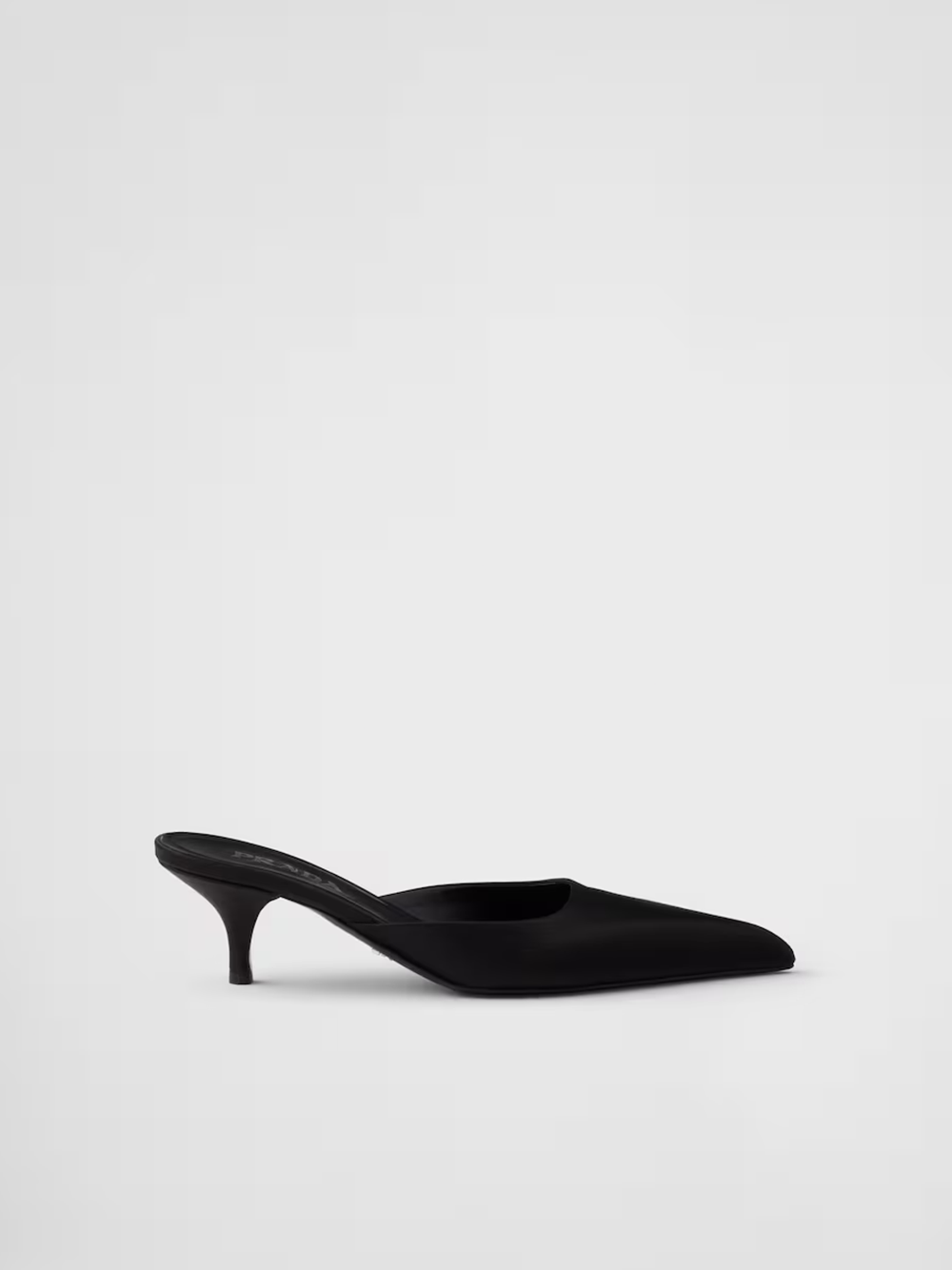Prada Black Satin Sabot - ACCEXO