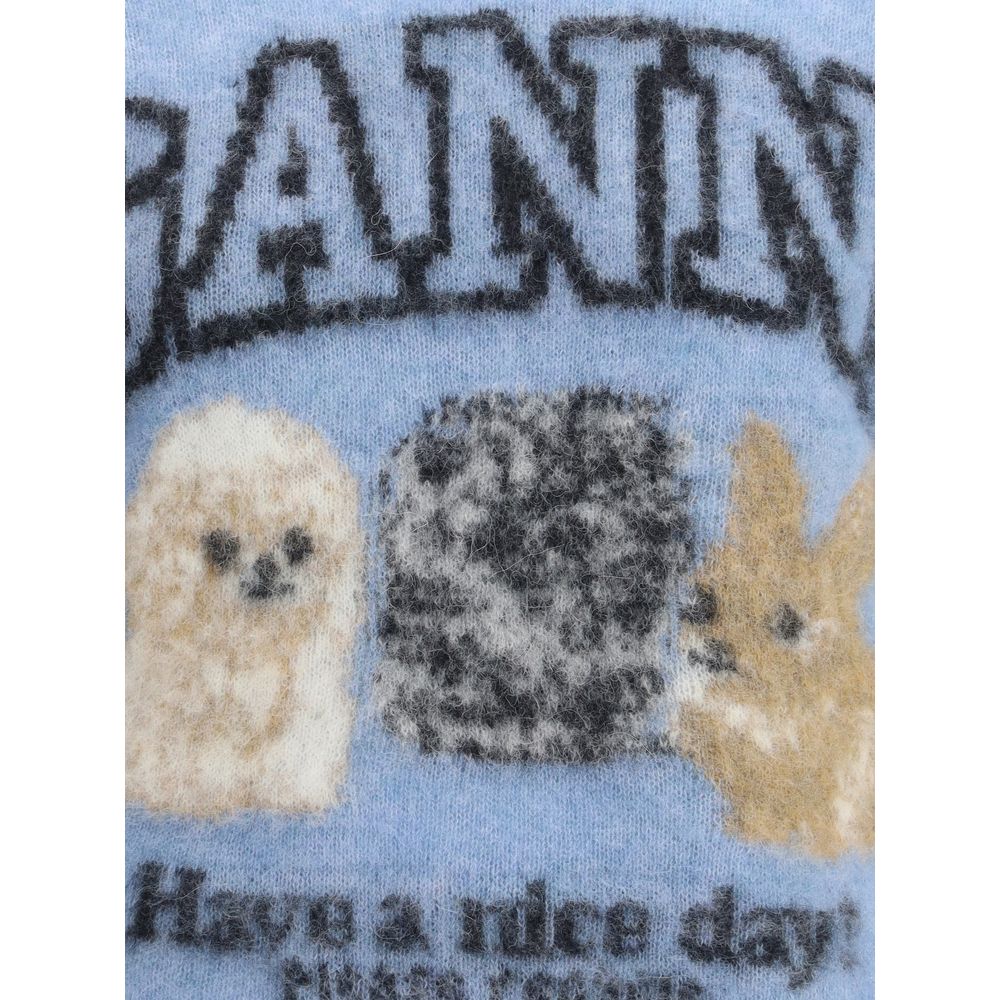 Ganni Puppies short sleeve Sweater - ACCEXO