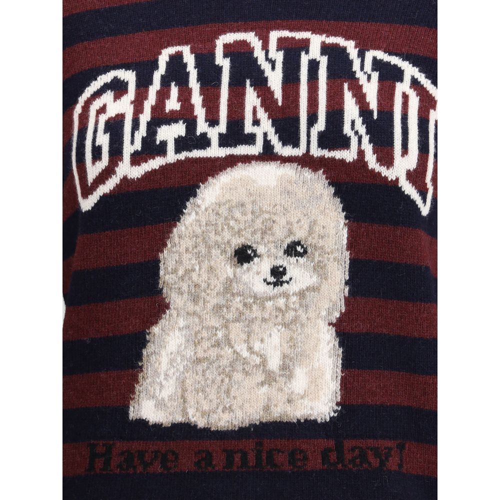 Ganni Poodle striped Sweater - ACCEXO
