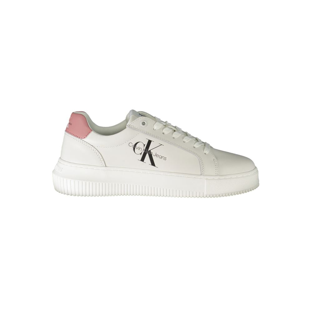Calvin Klein White Polyester Sneaker - ACCEXO